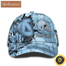 personalized ncaa north carolina tar heels all over print baseball cap show your pride