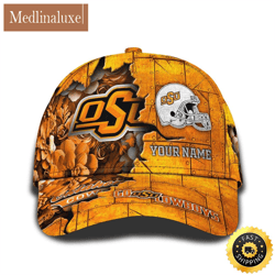 personalized ncaa oklahoma state cowboys all over print baseball cap show your pride