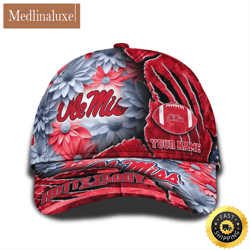 personalized ncaa ole miss rebels all over print baseball cap the perfect way to rep your team