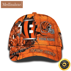 personalized nfl cincinnati bengals all over print baseball cap show your pride