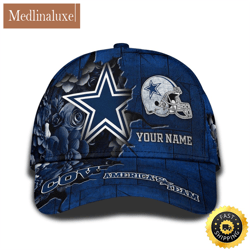 personalized nfl dallas cowboys all over print baseball cap show your pride