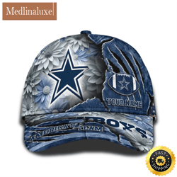 personalized nfl dallas cowboys all over print baseball cap the perfect way to rep your team