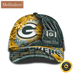 personalized nfl green bay packers all over print baseball cap the perfect way to rep your team