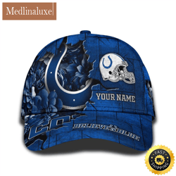 personalized nfl indianapolis colts all over print baseball cap show your pride