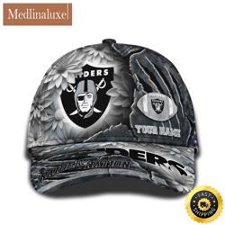 personalized nfl las vegas raiders all over print baseball cap the perfect way to rep your team