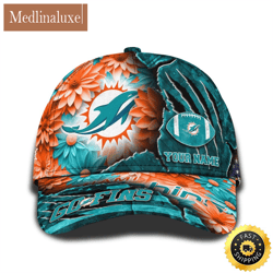 personalized nfl miami dolphins all over print baseball cap the perfect way to rep your team