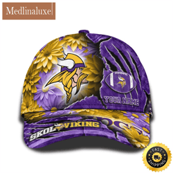 personalized nfl minnesota vikings all over print baseball cap the perfect way to rep your team