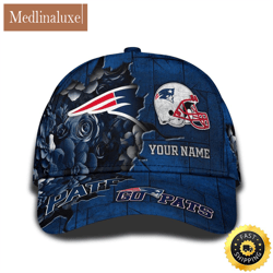 personalized nfl new england patriots all over print baseball cap show your pride