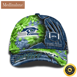 personalized nfl seattle seahawks all over print baseball cap the perfect way to rep your team