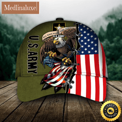 red bald eagle armed forces classic cap