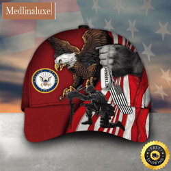 red navy emblem classic cap