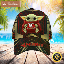 san francisco 49ers baby yoda all over print 3d classic cap