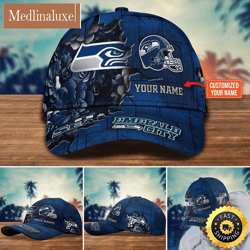 seattle seahawks baseball cap flower custom trending cap