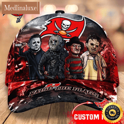 tampa bay buccaneers nfl personalized trending cap mixed horror movie characters