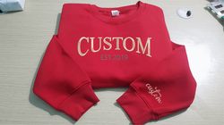 personalized embroidered hoodies , custom text letters hoodies, custom text  customized embroidery gift for her