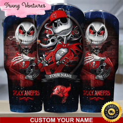 custom name nfl tampa bay buccaneers tumbler jack the nightmare tumbler