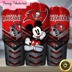 custom name nfl tampa bay buccaneers tumbler mickey and logo nfl tumbler