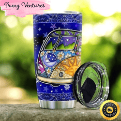 hippie van hippie stainless steel tumbler for men and women