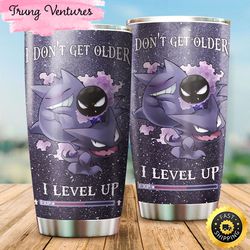 pokemon pocket monsters i level up 4 gift for lovers travel tumbler