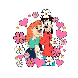 valentine day couple max and roxanne floral png