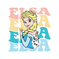 disney frozen princess elsa and olaf png