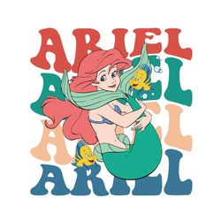 disney the little mermaid ariel and flounder png