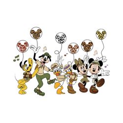 mickey friends animal kingdom safari mode png