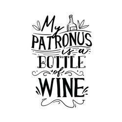 my patronus is a bottle of wine svg
