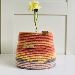 square rope basket 5.5'' x 5.5'' x 5.5''