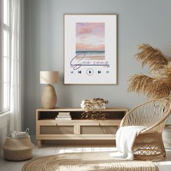 "sweet sea" wall art, digital poster, gift poster