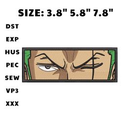 zoro box - anime embroidery design, anime inspired machine embroiery design, digital anime embroidery files