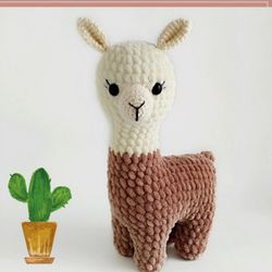 crochet pattern llama amigurumi, amigurumi pattern, digital download, pdf crochet pattern