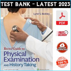 bates' guide to physical examination and history taking 13th edition bickley - test bank - pdf