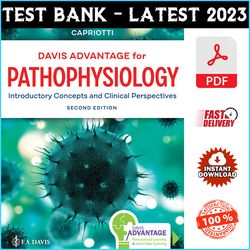 test bank for davis advantage for pathophysiology introductory concepts and clinical 2nd edition theresa capriotti - pdf