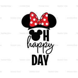 Oh Happy Day Minnie Mouse Ears SVG