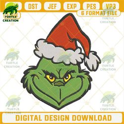 grinch face christmas embroidery design file.jpg