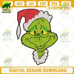 grinch face santa hat embroidery design file.jpg