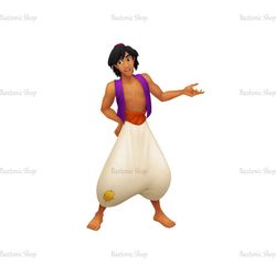 Disney Cartoon Character Aladdin PNG Transparent File