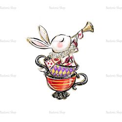 Queen Of Heart White Rabbit Alice In Wonderland Tea Party Cup PNG