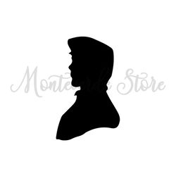 Prince Phillip Head Side View SVG Silhouette Vector