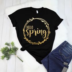 hello spring shirt, hello spring, spring flower shirt,  freedom shirt, easter shirt 3