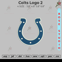 colts logo 2 embroidery, embroidery file, embroidery design