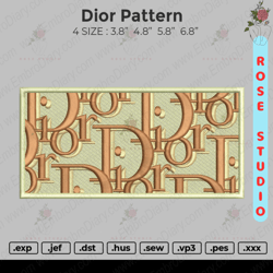 dior pattern embroidery, embroidery file, embroidery design
