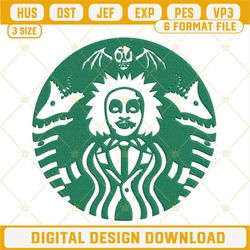 beetlejuice starbucks machine embroidery design file.jpg