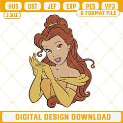 belle beauty and the beast machine embroidery design file.jpg