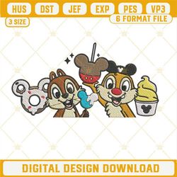 chip and dale disneyland snacks machine embroidery design file.jpg