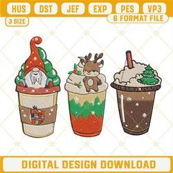 christmas coffee drink latte cozy embroidery design file.jpg