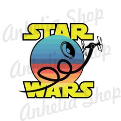 Rainbow Star Wars Tie Fighter Spaceship Funny SVG