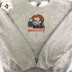 horror doll movie embroidery shirt, horror doll halloween doll movie embroidery machine shirt, chuck doll movie