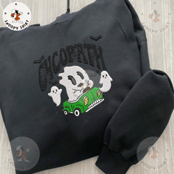 psychopath spooky embroidery shirt, spooky season embroidery shirt, spooky halloween embroidery machine shirt